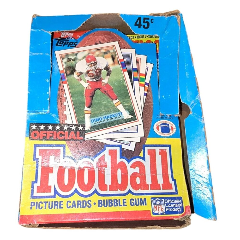 1989 Topps NFL Football Cards Box Packs Officially Licensed Collectible Set BA6